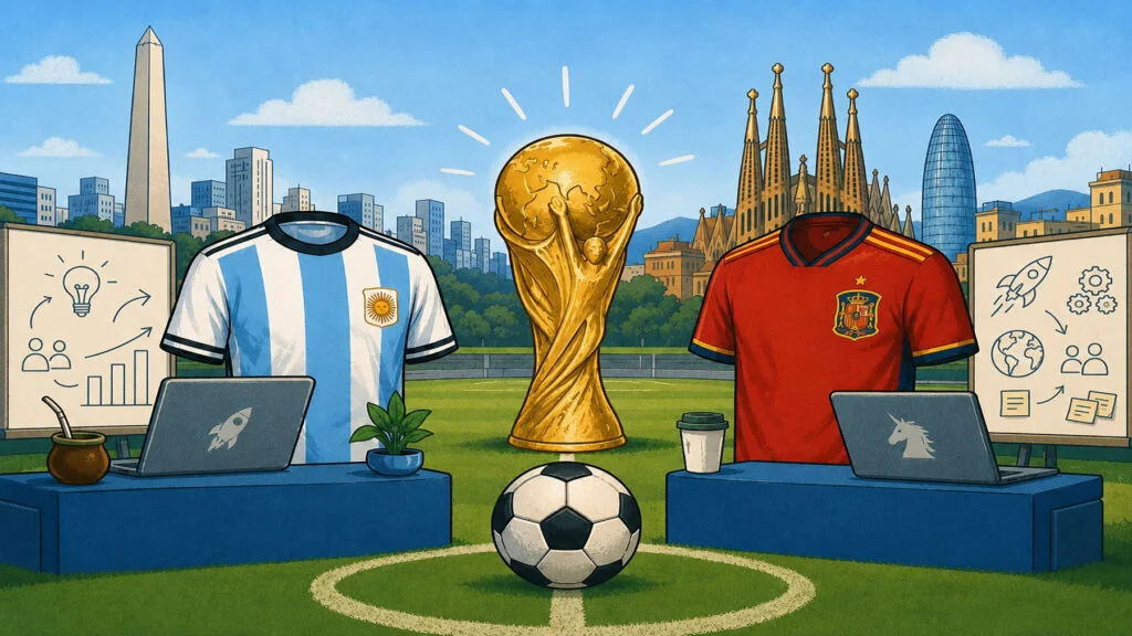 Analyzing Startup Funding Trends in Argentina and Spain Amid the World Cup Final